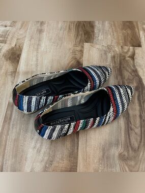 Suzbruni Multicolor Woven Flats (235)